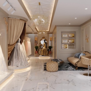 现代婚纱店3D模型下载